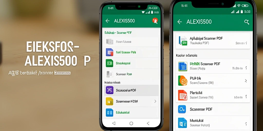 Tampilan antarmuka ALEXIS500 yang mudah dipahami dan digunakan.