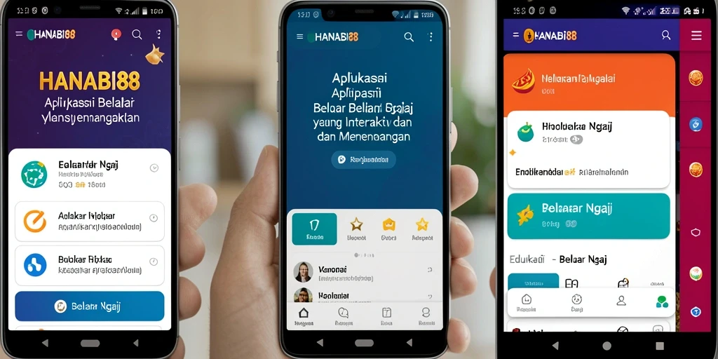 Tampilan antarmuka aplikasi HANABI88 yang menarik dan interaktif.
