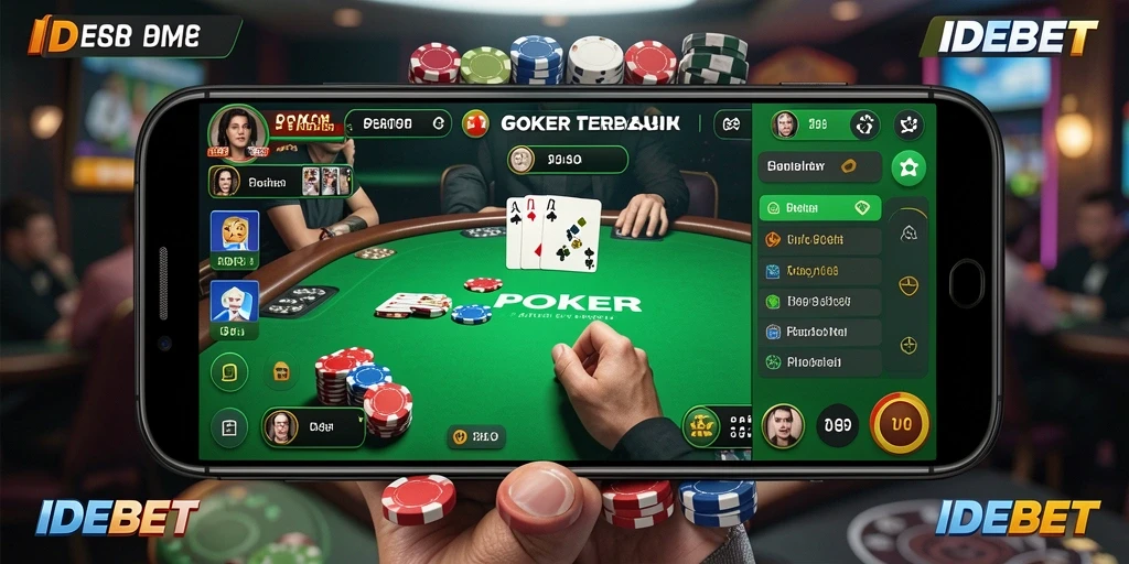 Tampilan antarmuka <strong>IDEBET</strong> yang menarik dan fungsional untuk bermain poker.
