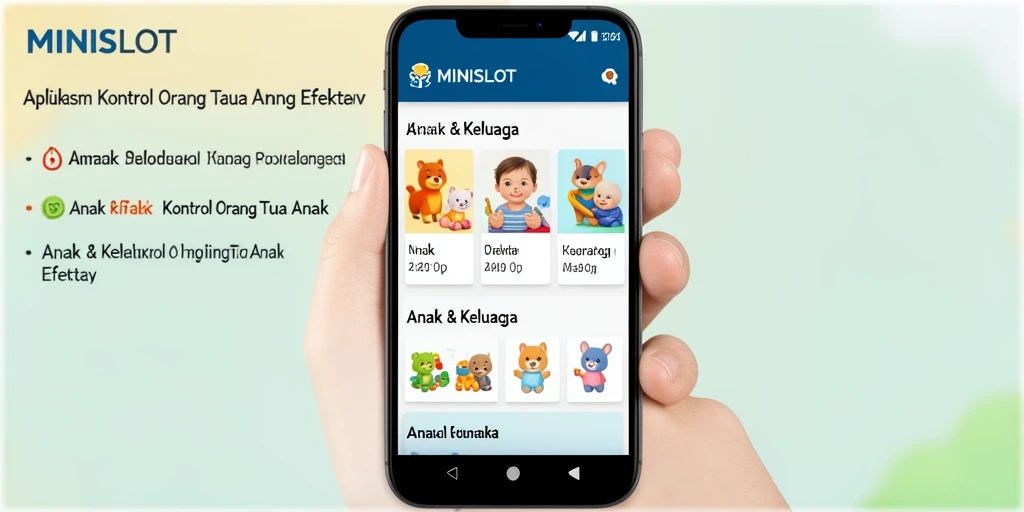 Antarmuka MINISLOT yang ramah anak dan intuitif.