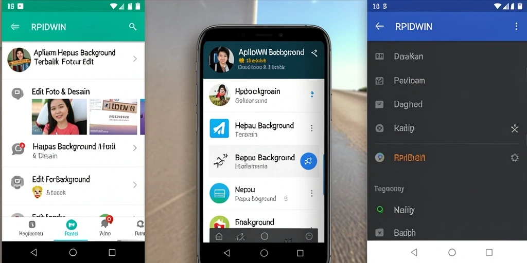 Antarmuka aplikasi RPIDWIN yang menampilkan fitur Hapus Background.