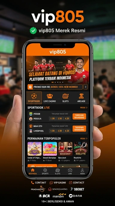 Tampilan kanal resmi vip805